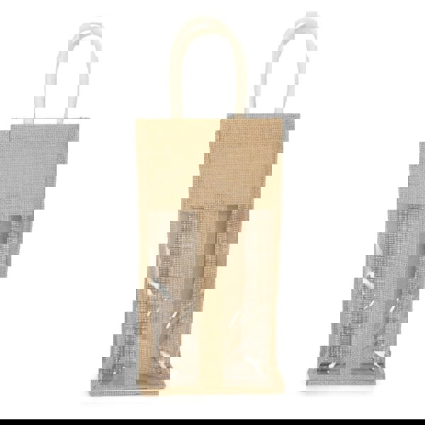 Red Hamper Jute Bottle Carrying Bag