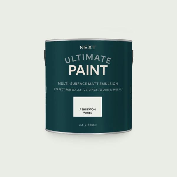 Next Ashington White Mixed To Order Ultimate Paint 2.5L