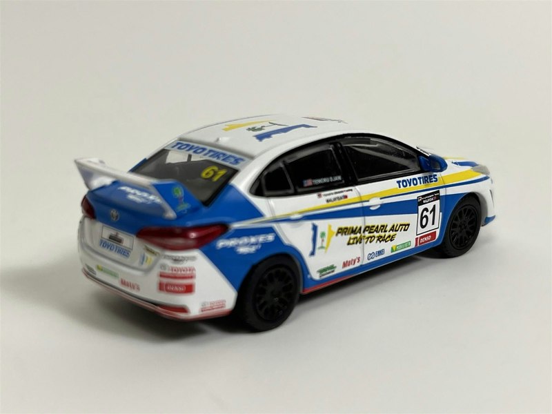 Pop Race Toyota GR Vios Malaysia Season 4 Tengku Djan #61 1:64 Scale PR640008