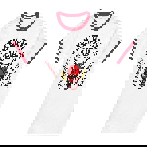 Stranger Things Unisex Adult Hellfire Club T-Shirt - Red