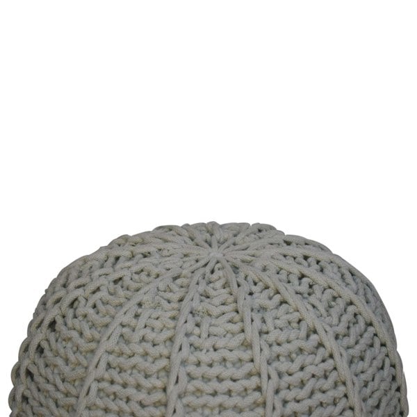 Artisan Furniture Grey Cable Pouffe