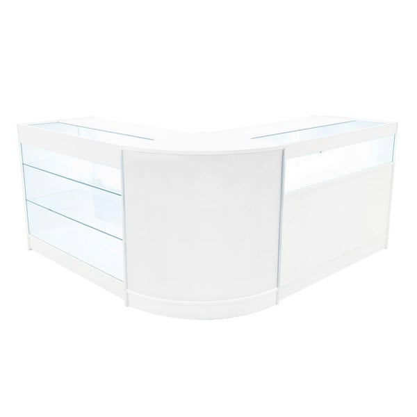 Monstershop Triton LED Shop Counter Set K1200, B1200 & CM60 - White