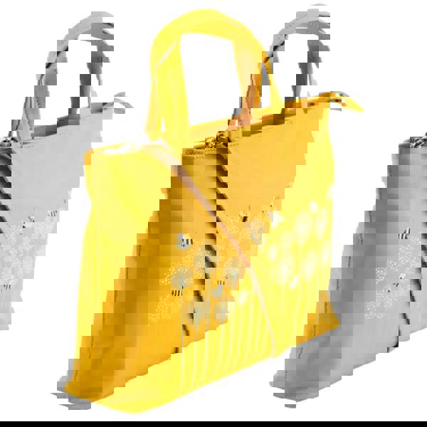 Mala Leather Moonflower Bee & Flowers Multiway Leather Grab Bag