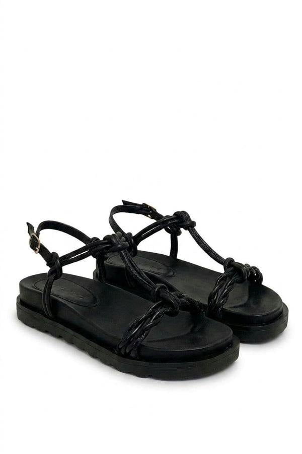 Martha Strappy Sandals - Black_wb