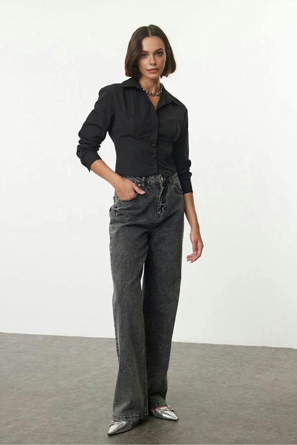 WOVCOR Waist-Sit Woven Shirt