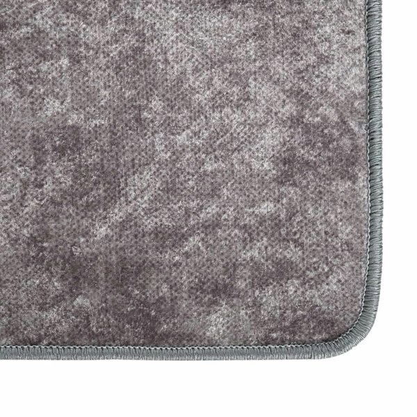Berkfield Rug Washable 190x300 cm Grey Anti Slip