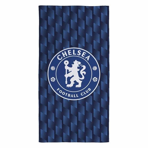 Chelsea FC Pattern Towel, Bedroom, Sports, Gift