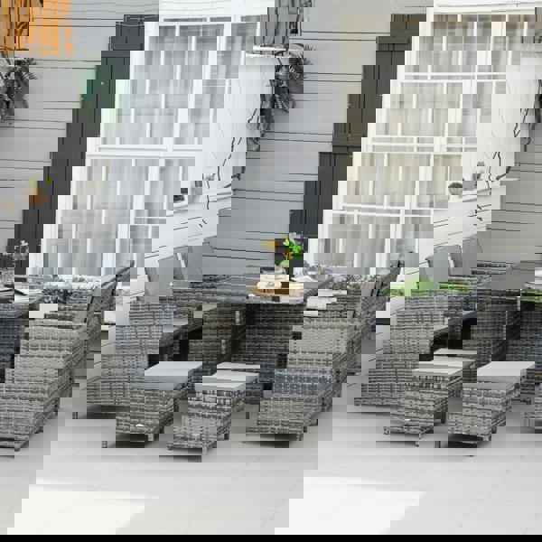 Resin Rattan Dining Set