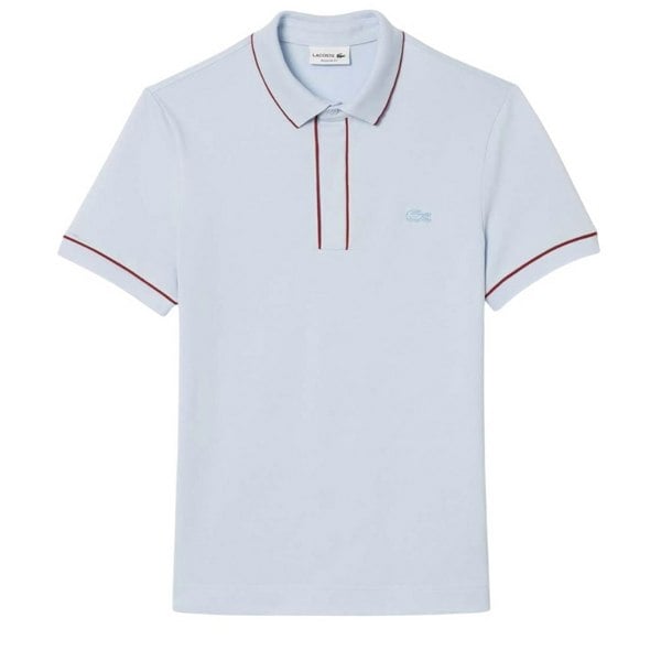 Lacoste Mens Smart Paris Pique Stretch Regular Polo Shirt - Blue