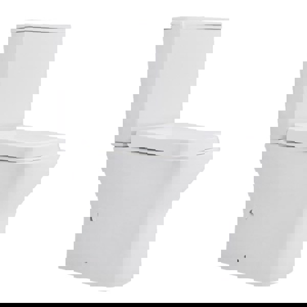 80cm H 2-Piece Elongated Square Toilet with Dual Flush Toilet Living and Home