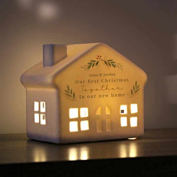 Personalised Memento Company Personalised Christmas Foliage LED House