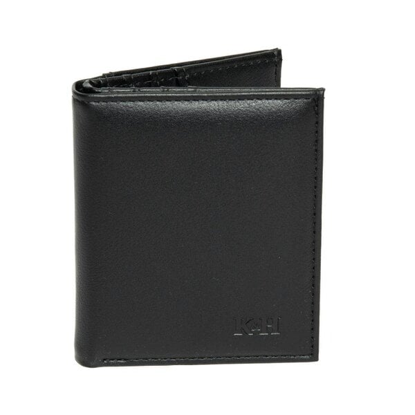PU Leather Wallet - Modern Design with 8 Card Slots, Central Coin Compartment for Men