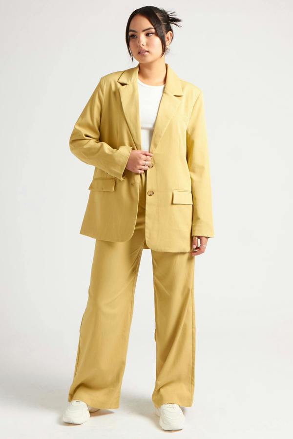 Urban Bliss Lime Oversized Blazer