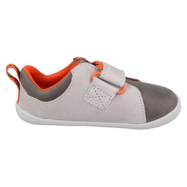 Clarks Boys Clarks Leather Hook & Look Dinosaur Pre-Walkers Casual Shoes - Roamer Rex T
