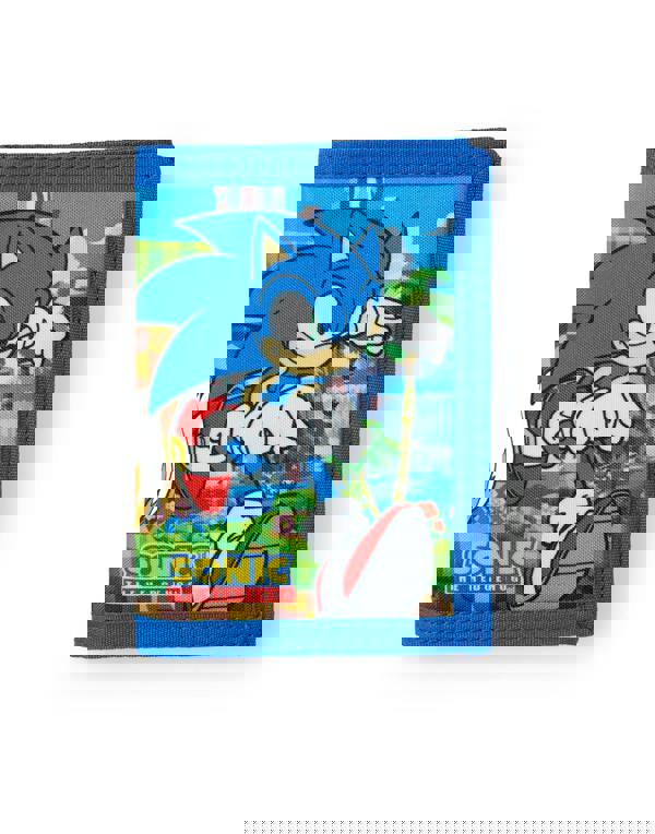 Sonic the Hedgehog Boys Blue Character Velcro Wallet (One Size)