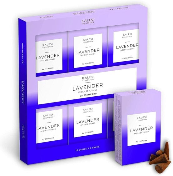 Kalesi Collection Lavender Scented Incense Cones Pack of 6