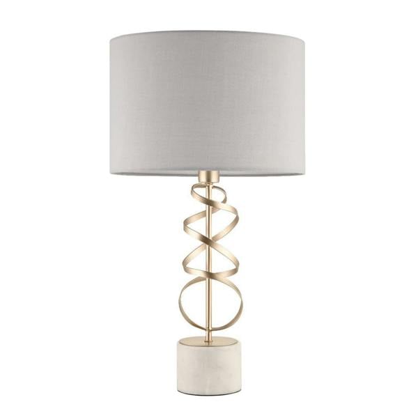 Briar Gold And White Marble Table Lamp