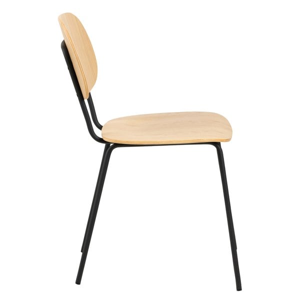 Furniture To Go Amira Dining Chair in Oak Set of 2