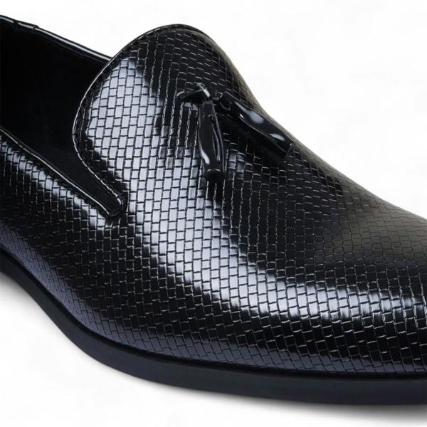 Dolcetto Men’s Formal Tassel Loafers Slip-On Leather Shoes
