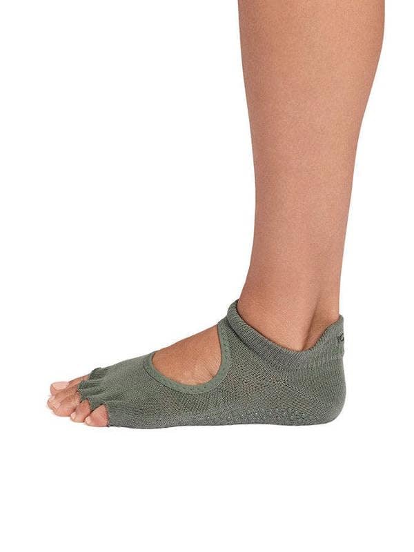 ToeSox Half Toe Bellarina Women's Yoga Grip Socks