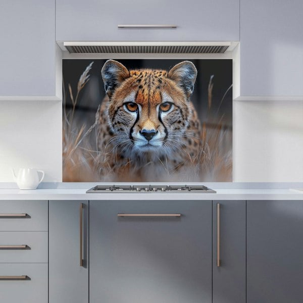 Warren Reed Cheetah Glass Kitchen Splashback - 00033