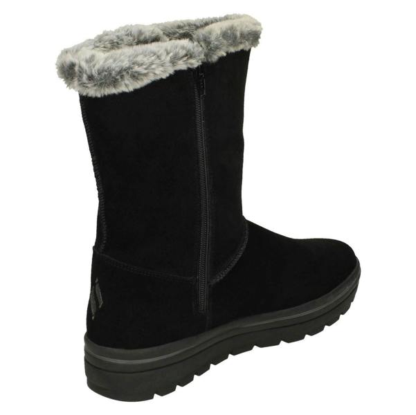 Skechers Ladies Skechers Memory Foam Faux Fur Lined Mid Calf Boots Cool Gal 49864