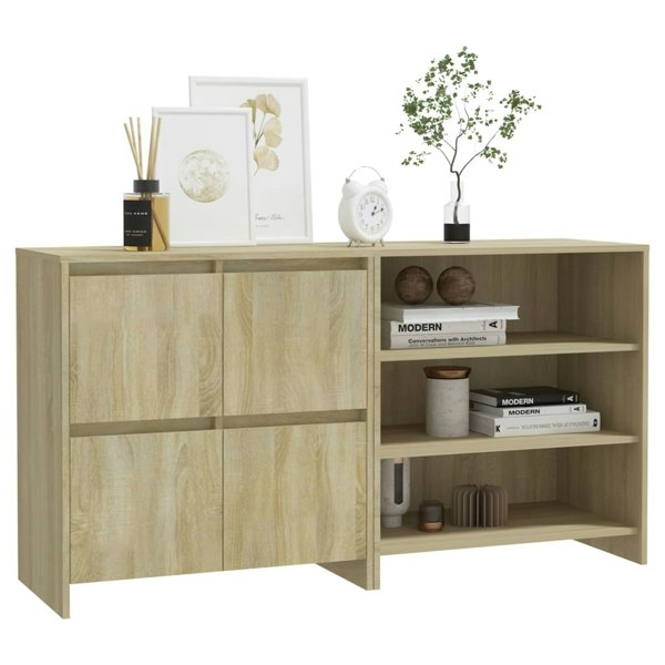 Berkfield 2 Piece Sideboard Sonoma Oak Engineered Wood
