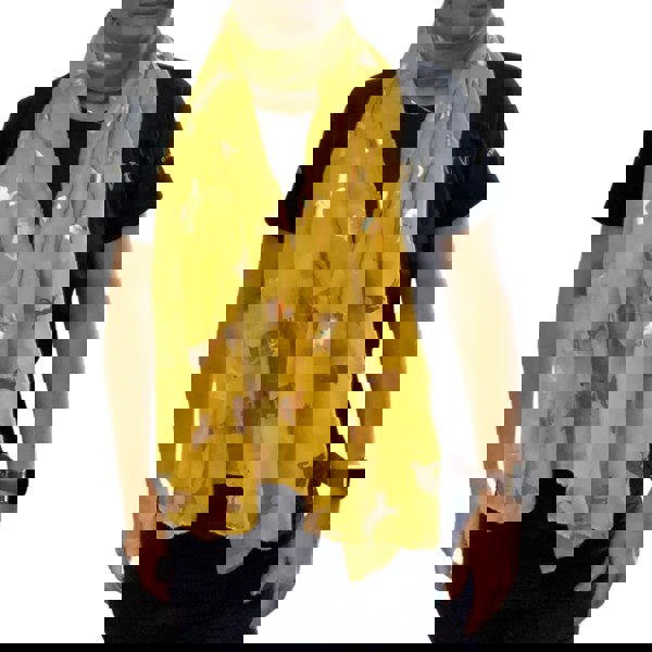 Love EMVY Rose Gold Cat Print Ladies Lightweight Scarf