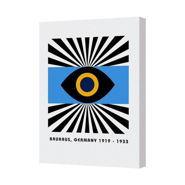 Benjamin Tate Design Bauhaus Eye Geometry Canvas Print Wall Art 1919 1933 Poster