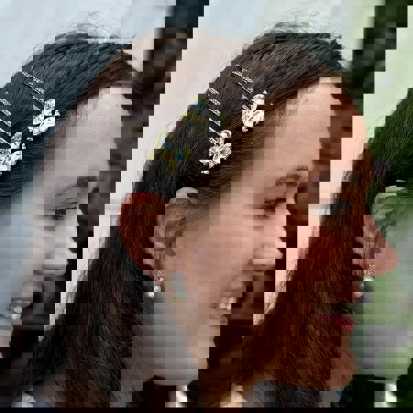 Yellow Crystal Butterfly Hair Slides, Yellow Butterfly Hair Slides, Yellow Hair Clips, Butterfly Hair Clips, Yellow Hair Slides, Sparkly Hair Slides