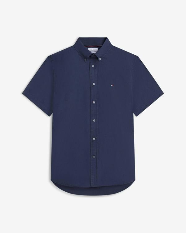 Tommy Hilfiger GMD Poplin Mens Short Sleeve Shirt - Carbon Navy