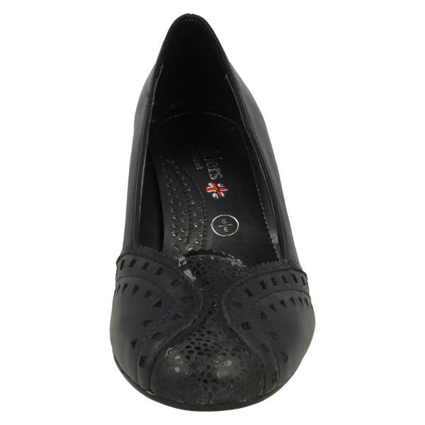 Padders Ladies Padders Heeled Court Shoes Janet
