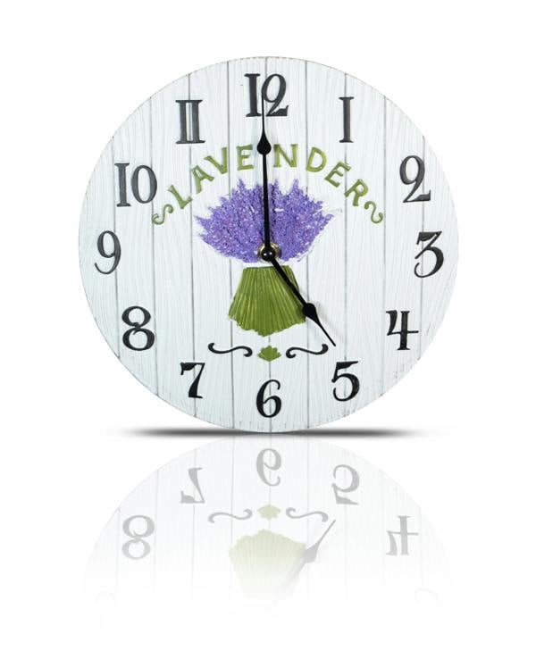 St Helens 10" (270mm) Lavender Pattern Wall Clock