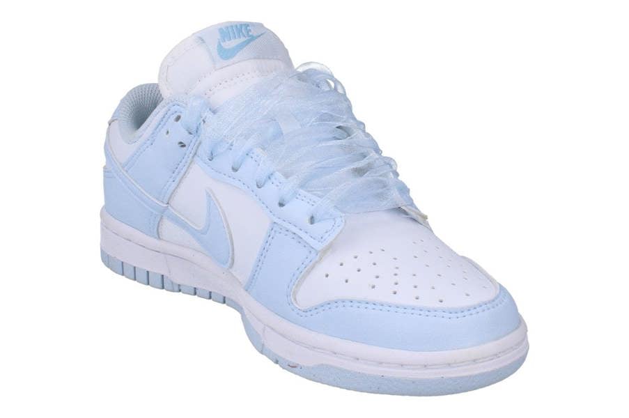 Nike Womens Dunk Low Next Nature Trainers Ib7311 Sneakers Shoes  100 - White Blue Tint 100 - Photo 3