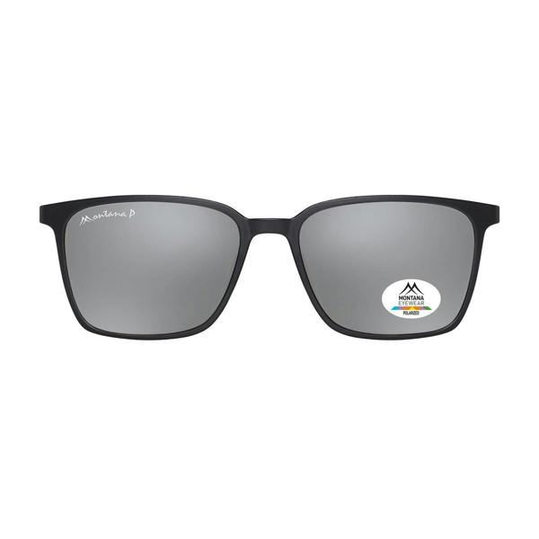 Montana Sunglasses MP186 A Matte Black Silver Mirror Polarized