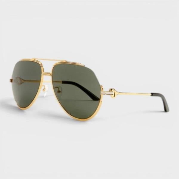 Casablanca Stainless Steel Aviator Gold Silver Green