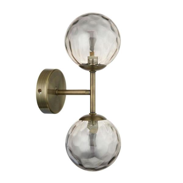 Pagazzi Lighting Tamara 2-Light Antique Brass Wall Light