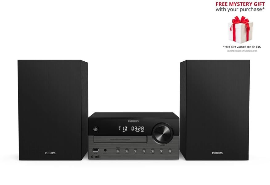 Philips TAM4505M2 Home Audio Micro Hi-Fi System 80W - with Free Gift RRP £15