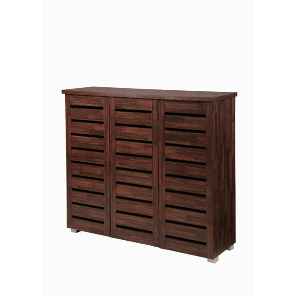 Timber Art Design 5 Tier Shoe Storage Cabinet 3 Door Cupboard Stand Rack Unit