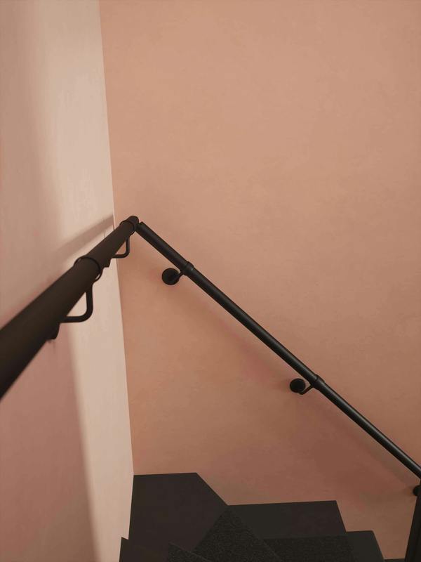 Handrails Direct Kineton Matt Black Single Winder Handrail