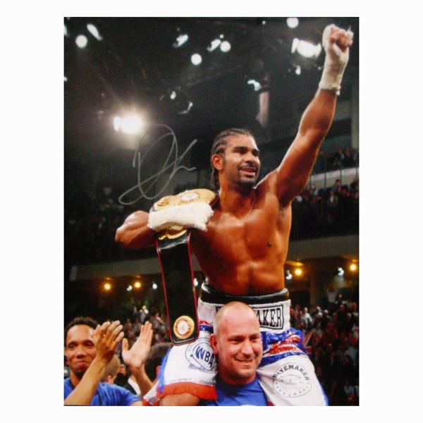 David Haye signed 16x20 photo — Unframed