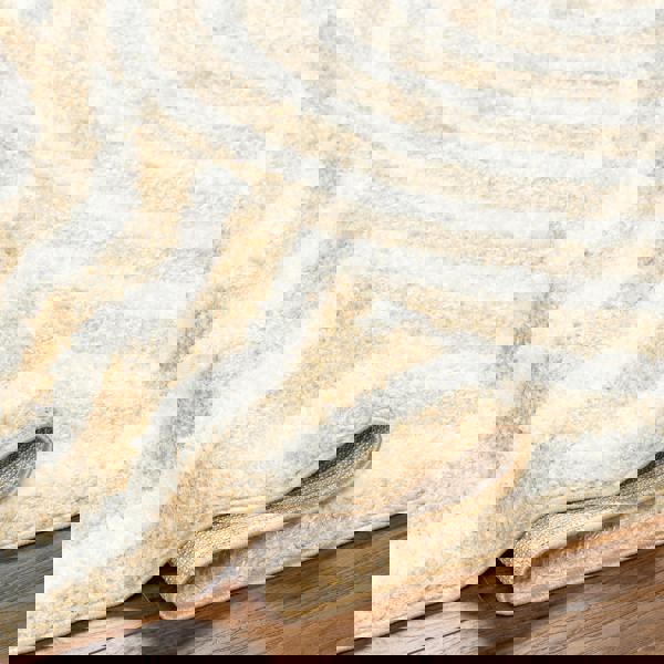 Livabliss Rodos-Modern Yellow White Soft Plush Pile Rug