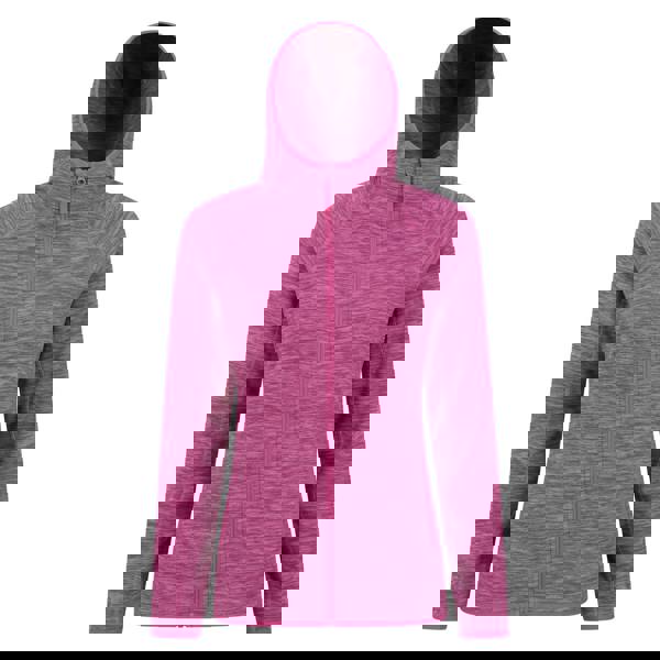 Mountain Warehouse Womens/Ladies Lleyn II Melange Full Zip Hoodie - Berry - 