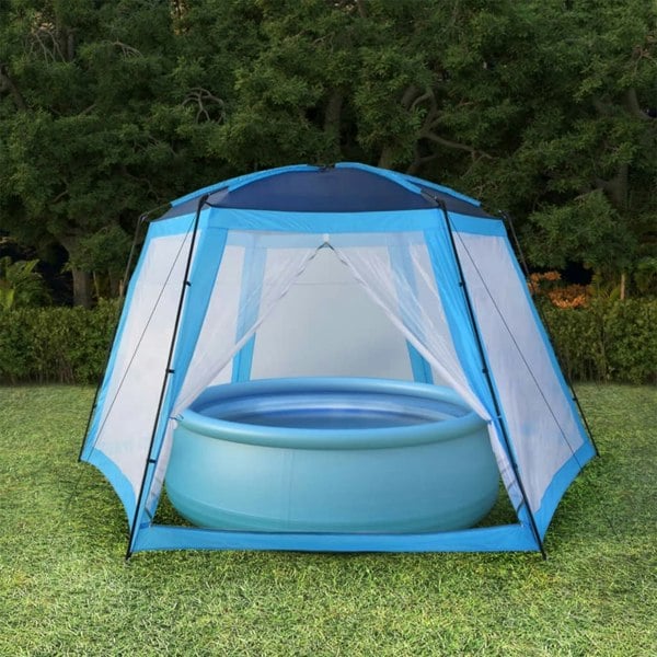 Berkfield Pool Tent Fabric 660x580x250 cm Blue