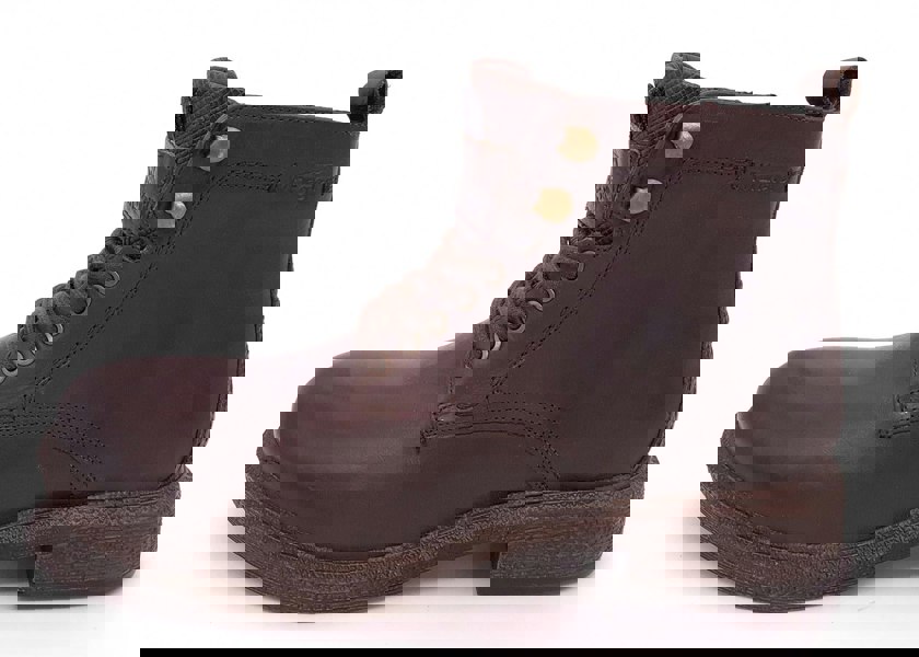 Wrangler Custom Leather Lace Zip Up Mens Combat Boots