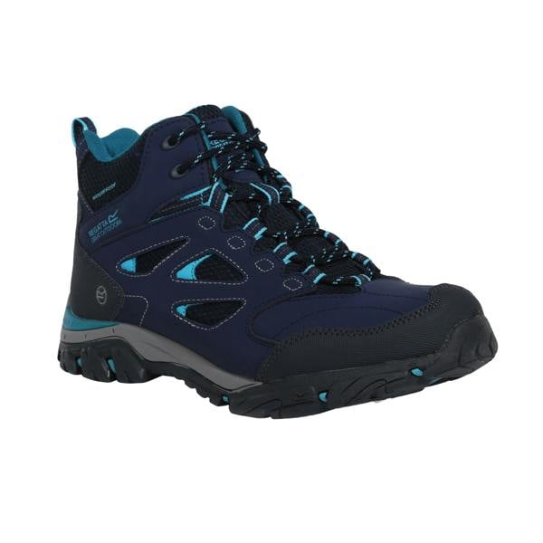 Regatta Womens/Ladies Holcombe IEP Mid Hiking Boots - Navy/Azure Blue - 