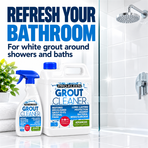 ProKleen 15L + 750ml Pro-Kleen Tile Grout Cleaner Restorer Reviver for Kitchen and Bathroom