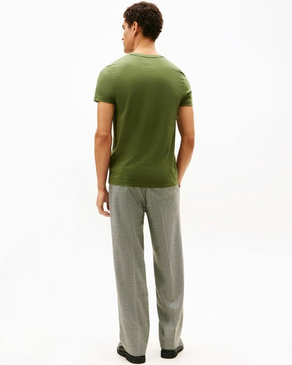 Tommy Hilfiger Tommy Logo Basic Mens T-Shirt - Mountain Pine