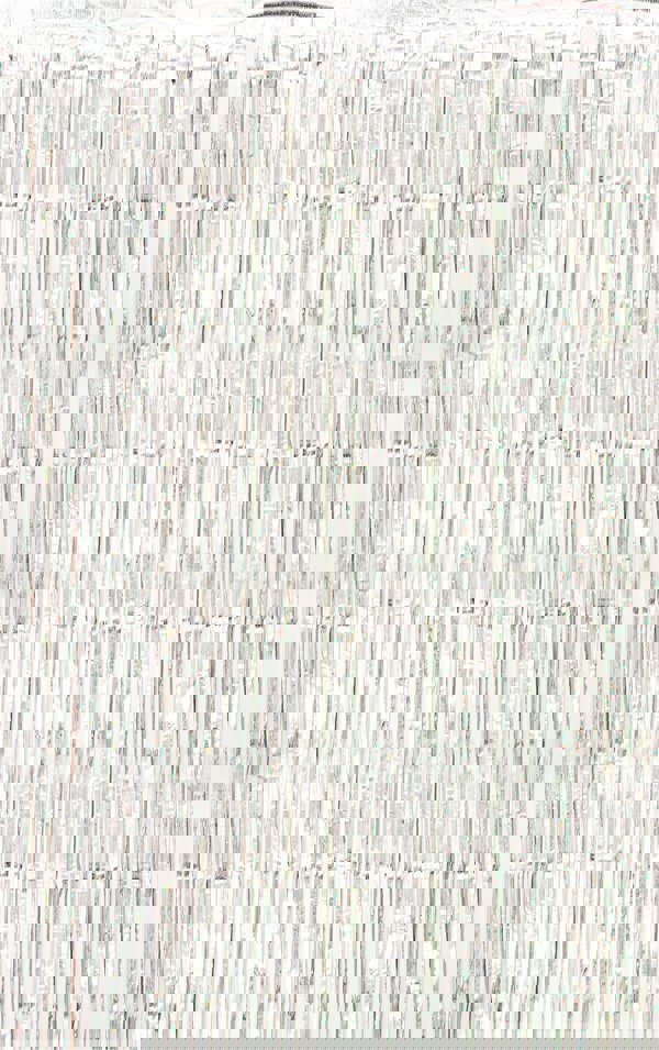 Cheetah Shimmer Tinsel Curtain, 3M x 1M Silver