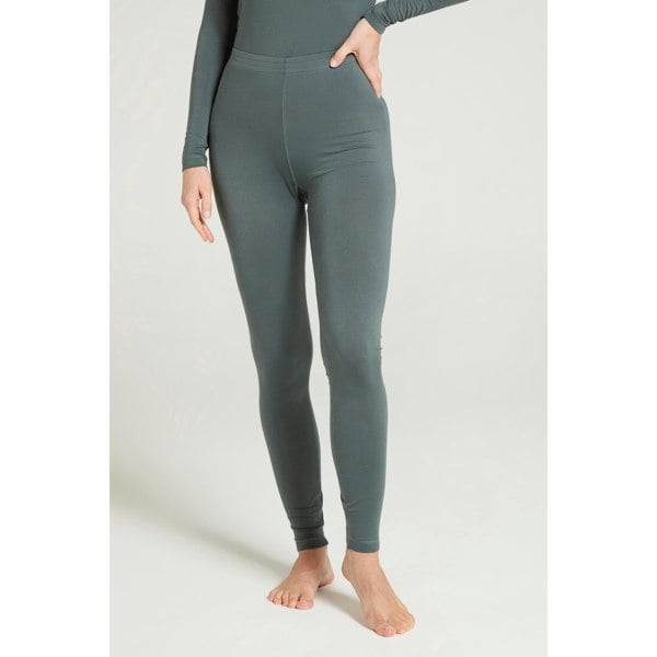 Mountain Warehouse Womens Keep The Heat Base Layer Bottoms - Khaki Green